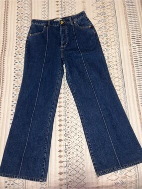 Rolla’s high Dark Blue Women's High-Waist Wide Leg Jeans like new size 29